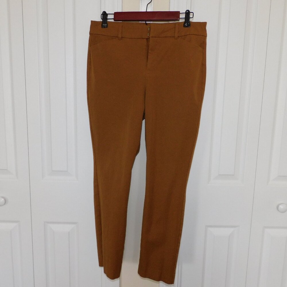 Old Navy High-Rise Pixie Bourbon-Color Slim Pants
